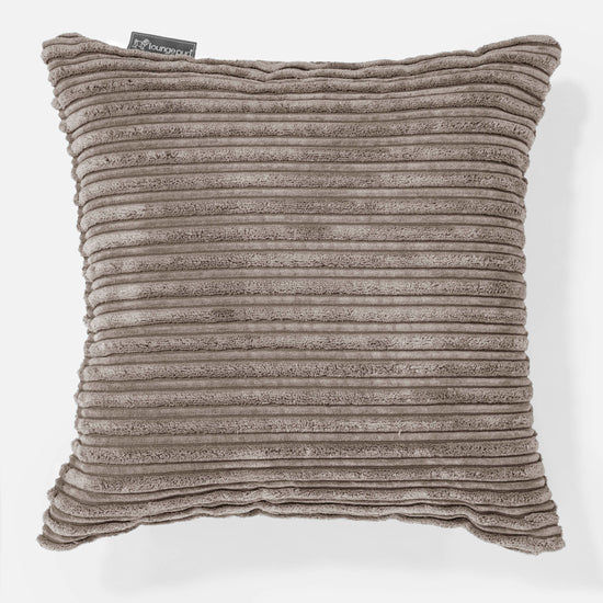 Housse de Coussin 47 x 47cm - Côtelé Grège 01