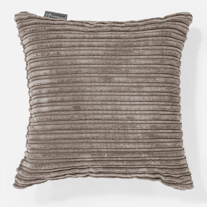 Housse de Coussin 47 x 47cm - Côtelé Grège 01