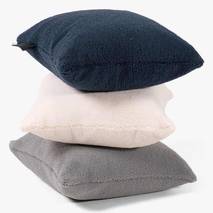 Coussin Chauffant 45 x 45cm - Sherpa Crème 03