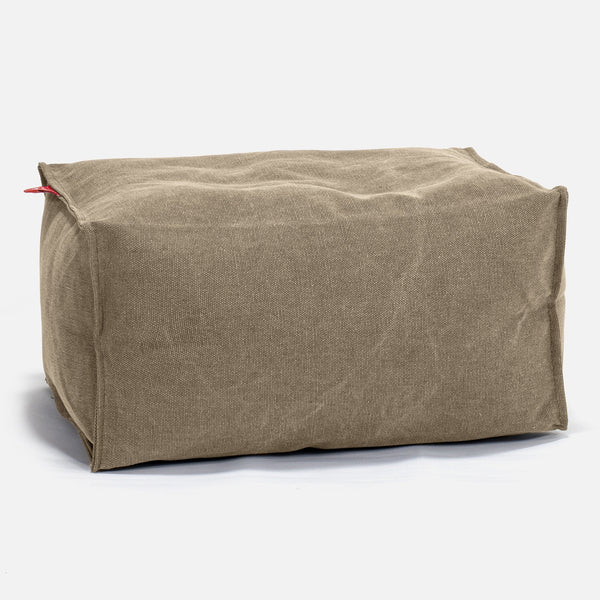 Petit Repose Pied Housse de Remplacement - Stonewashed 01