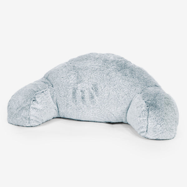 Coussin de Lecture avec Dossier pour Enfants Housse de Remplacement - Fausse Fourrure Lapin Brun 01