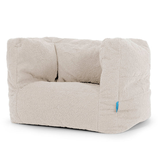 Fauteuil Pouf Albert pour Enfant 1-5 ans - Bouclé Ivoire 02