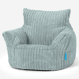 Fauteuil Pouf Bambin 1-3 ans - Côtelé Verte Menthe