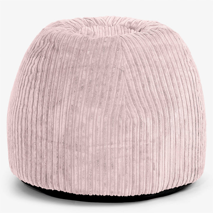 Tabouret Pouf de Coiffeuse - Côtelé Rose 01
