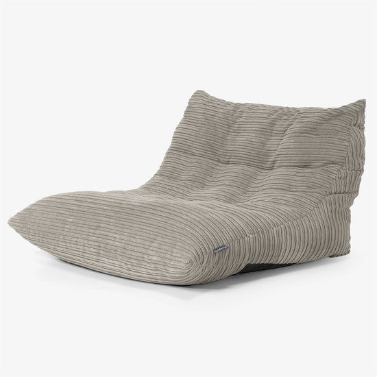 Fauteuil Pouf de Sol Noah - Côtelé Vison 02