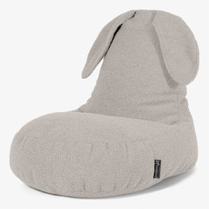 Fauteuil Pouf Enfant Animal Lapin 2-6 ans - Bouclé Ivoire