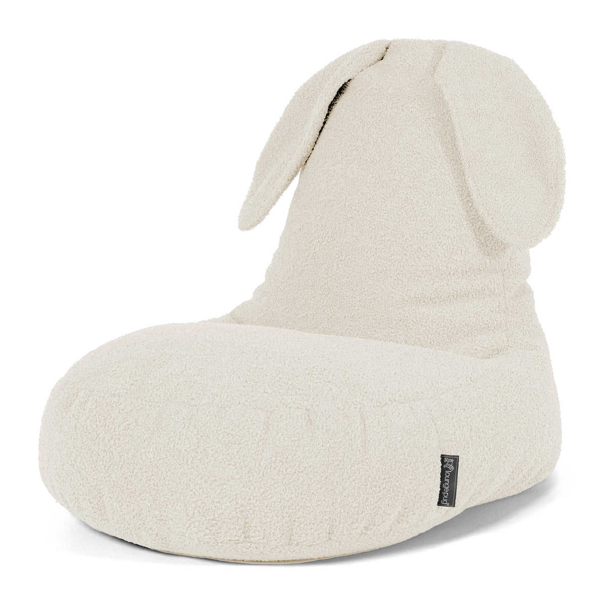 Siège Enfant Design Pouf Enfant Lounge Pug 3-8 Ans - Texturé Gaufré Pompon, Rose, 50x50cm, Rembourrage Billes Fauteuil Enfant Confort