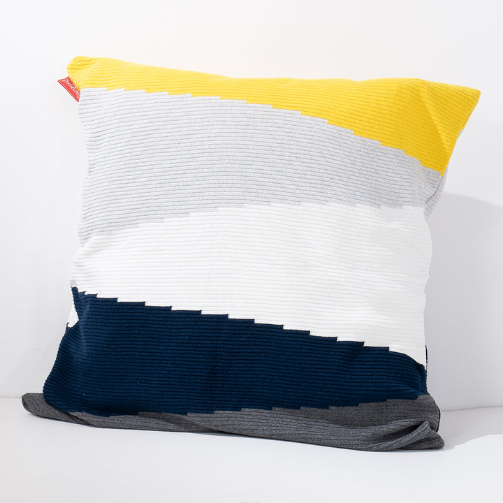 Grand Housse de Coussin 70 x 70cm - Tricoté Colourblock Multi 02