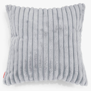 Grand Housse de Coussin 70 x 70cm - Velours Côtelé Ultra Pelucheux Bleu Dragé