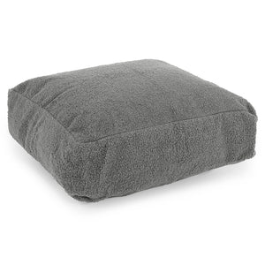 Grand Coussin de Sol - Bouclé Gris