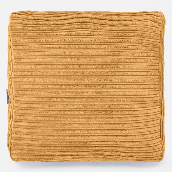 Grand Coussin de Sol - Côtelé Miel doré 03