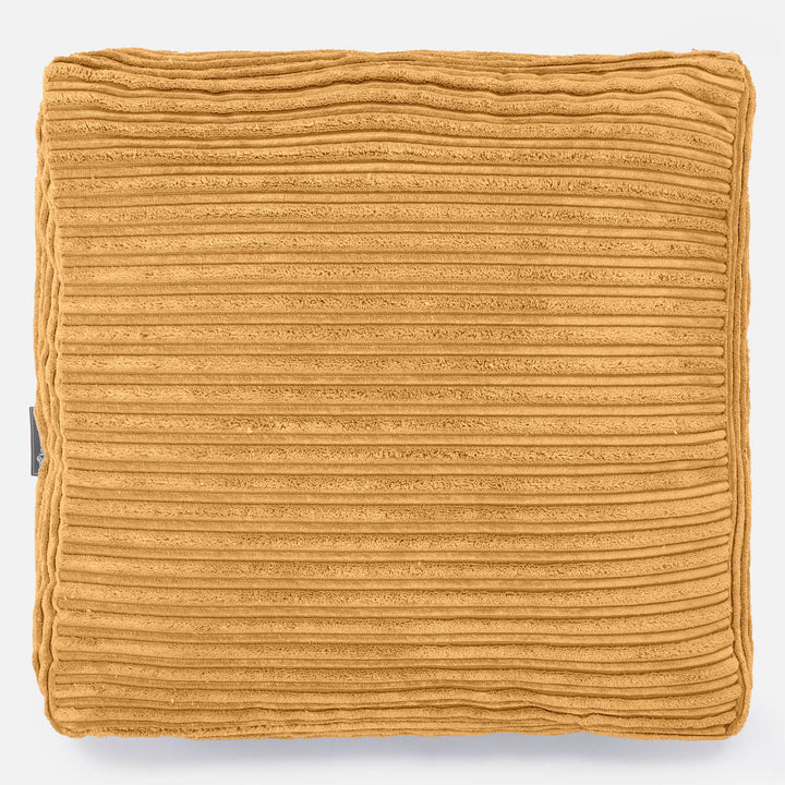 Grand Coussin de Sol - Côtelé Miel doré 03
