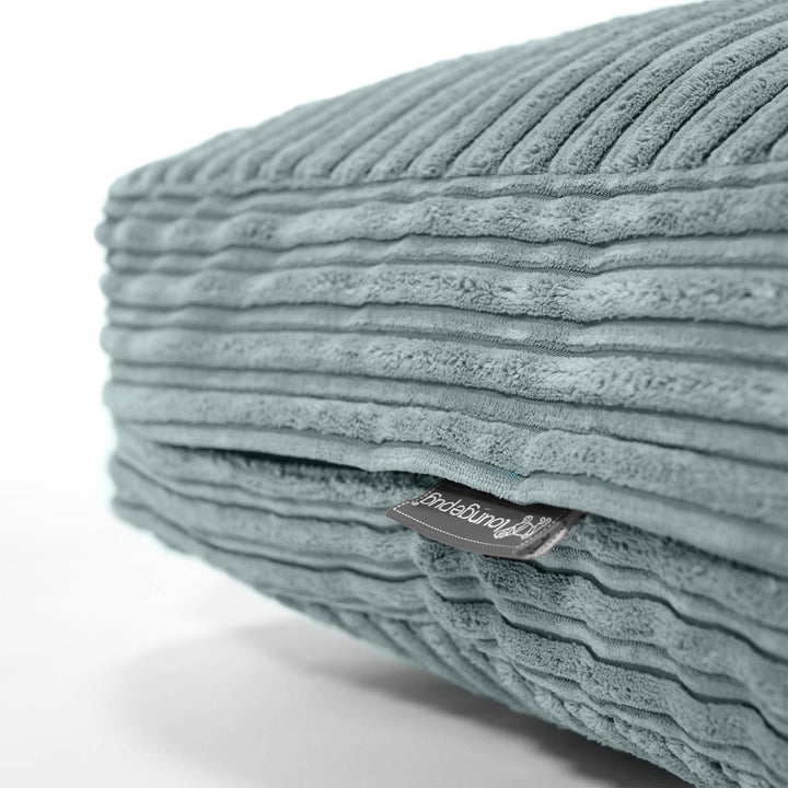 Grand Coussin de Sol - Côtelé Verte Menthe 02