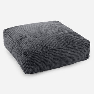 Grand Coussin de Sol - Pompon Noir