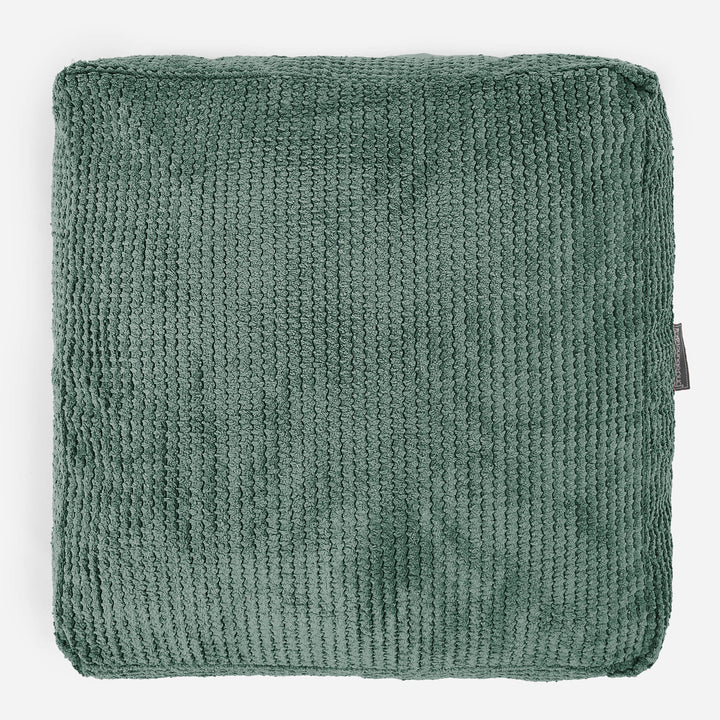 Grand Coussin de Sol - Pompon Vert Mousse 03