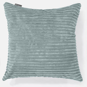 Grand Housse de Coussin 70 x 70cm - Côtelé Verte Menthe