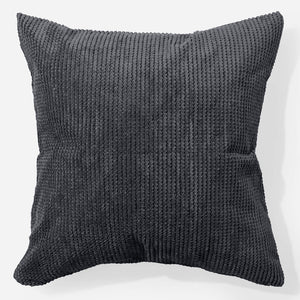 Grand Housse de Coussin 70 x 70cm - Pompon Noir