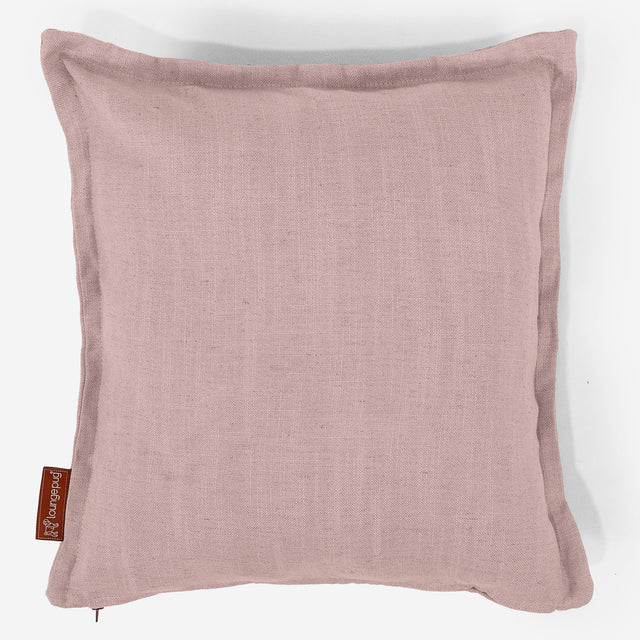 Housse de Coussin 47 x 47cm - Aspect Lin Rose 01