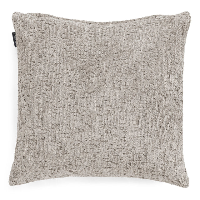 Housse de Coussin 47 x 47cm - Chenille Luxe Gris 01