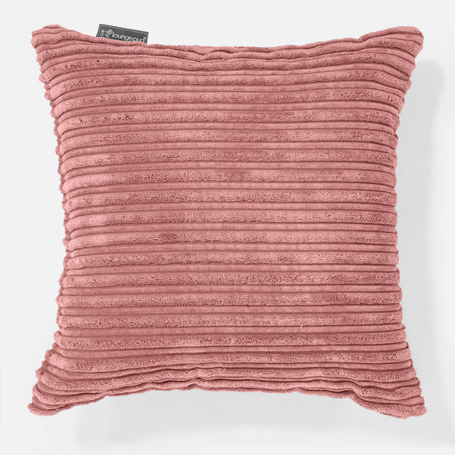 Housse de Coussin 47 x 47cm - Côtelé Pêche 01