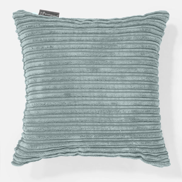 Housse de Coussin 47 x 47cm - Côtelé Verte Menthe 01