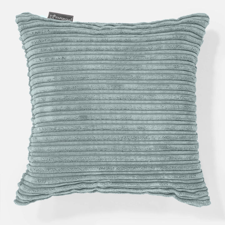 Housse de Coussin 47 x 47cm - Côtelé Verte Menthe 01