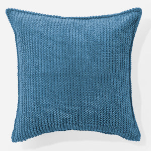 Housse de Coussin 47 x 47cm - Pompon Bleu Ciel