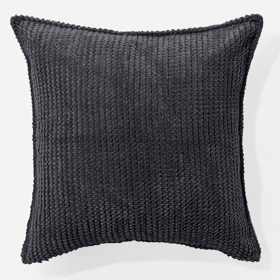 Housse de Coussin 47 x 47cm - Pompon Noir 01