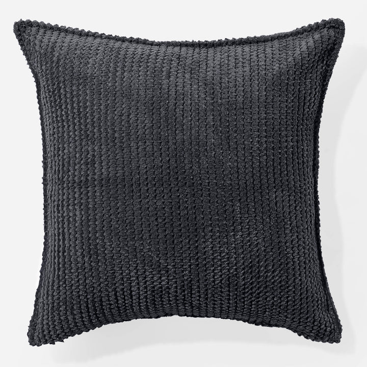 Housse de Coussin 47 x 47cm - Pompon Noir 01