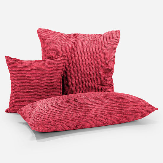 Housse de Coussin 47 x 47cm - Pompon Rouge pastel 04