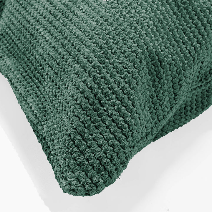 Housse de Coussin 47 x 47cm - Pompon Vert Mousse 03
