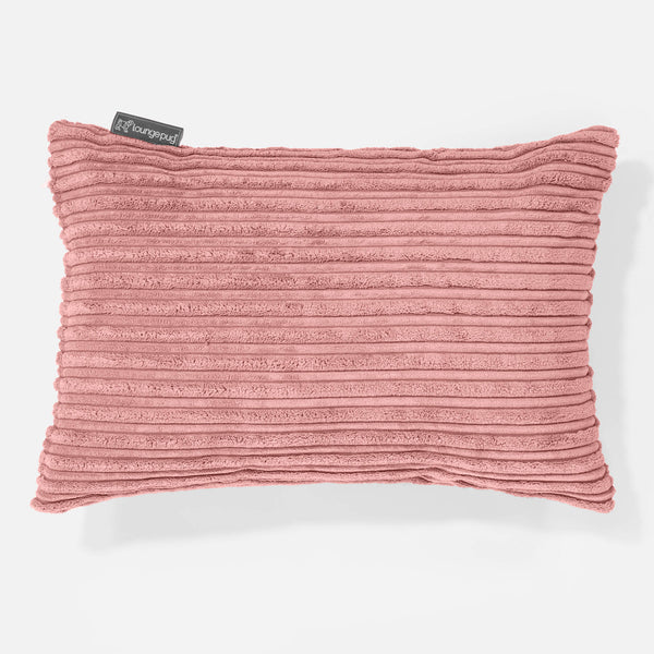 Housse de Coussin Rectangulaire 35 x 50cm - Côtelé Pêche 01