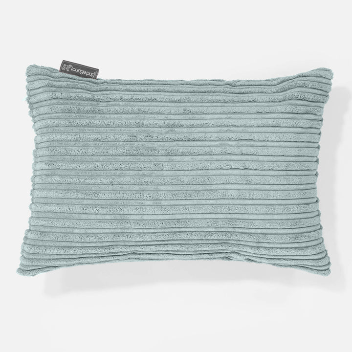 Housse de Coussin Rectangulaire 35 x 50cm - Côtelé Verte Menthe 01