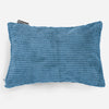 Housse de Coussin Rectangulaire 35 x 50cm - Pompon Bleu Ciel 01