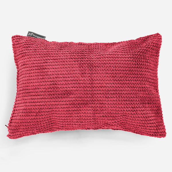Housse de Coussin Rectangulaire 35 x 50cm - Pompon Rouge pastel 01