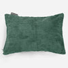Housse de Coussin Rectangulaire 35 x 50cm - Pompon Vert Mousse 01
