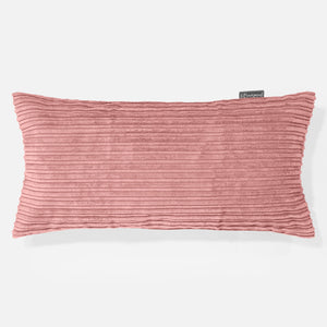 Housse de Coussin Rectangulaire Géant 40 x 70cm - Côtelé Pêche