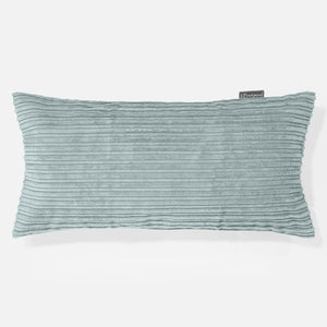 Housse de Coussin Rectangulaire Géant 40 x 70cm - Côtelé Verte Menthe