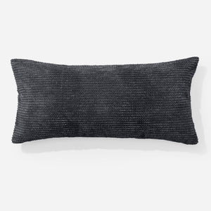 Housse de Coussin Rectangulaire Géant 40 x 70cm - Pompon Noir