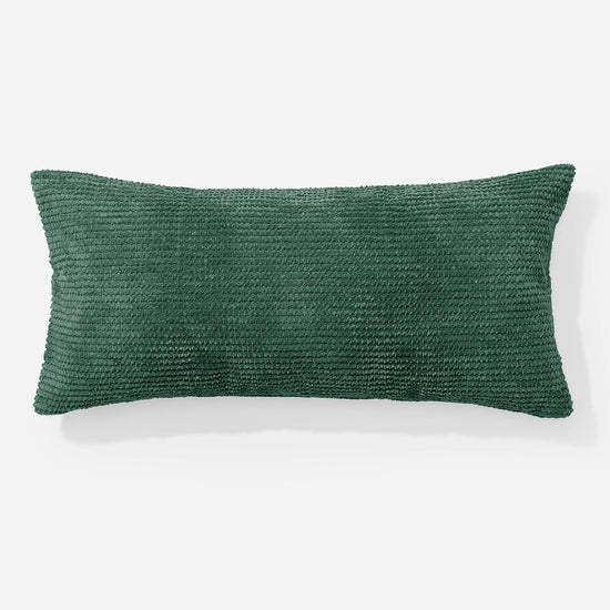 Housse de Coussin Rectangulaire Géant 40 x 70cm - Pompon Vert Mousse 01