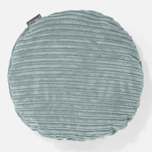 Housse de Coussin Rond 50cm - Côtelé Verte Menthe
