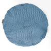 Housse de Coussin Rond 50cm - Pompon Bleu Ciel 01