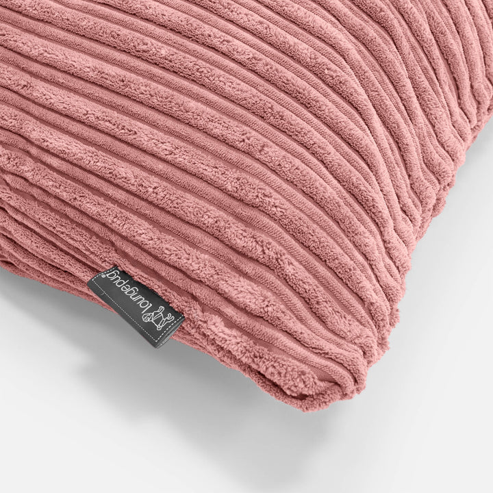 Housse de Traversin 20 x 55cm - Côtelé Pêche 03