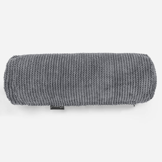 Housse de Traversin 20 x 55cm - Pompon Noir 02