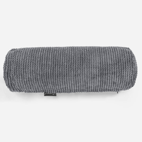 Housse de Traversin 20 x 55cm - Pompon Noir 01