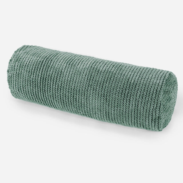 Housse de Traversin 20 x 55cm - Pompon Vert Mousse 01