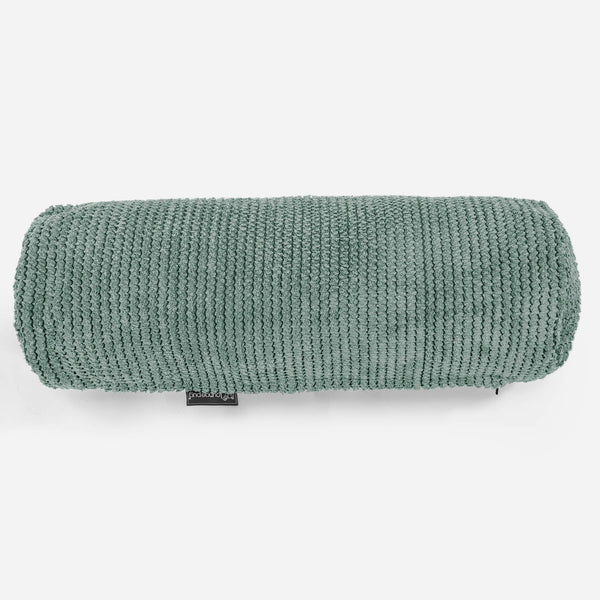 Housse de Traversin 20 x 55cm - Pompon Vert Mousse 01