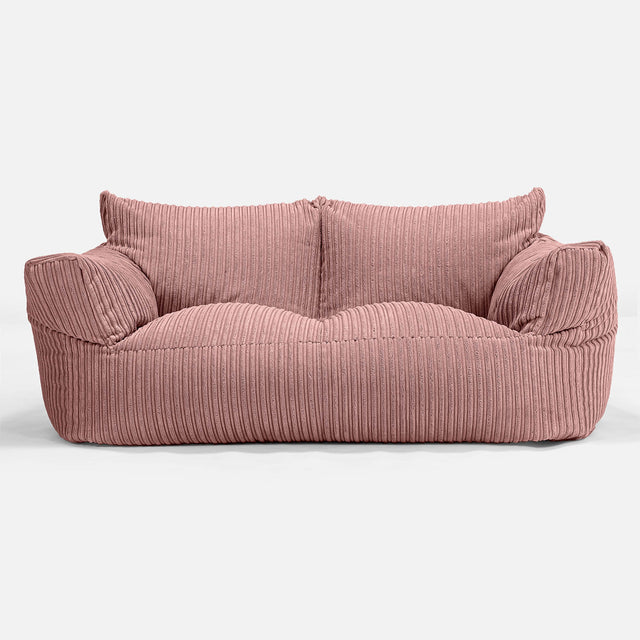 Joséphine Canapé Pouf - Côtelé Pêche 01