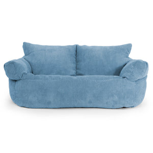 Joséphine Canapé Pouf - Pompon Bleu Ciel