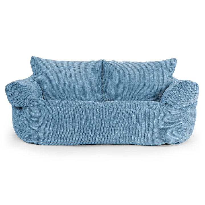 Joséphine Canapé Pouf - Pompon Bleu Ciel 01